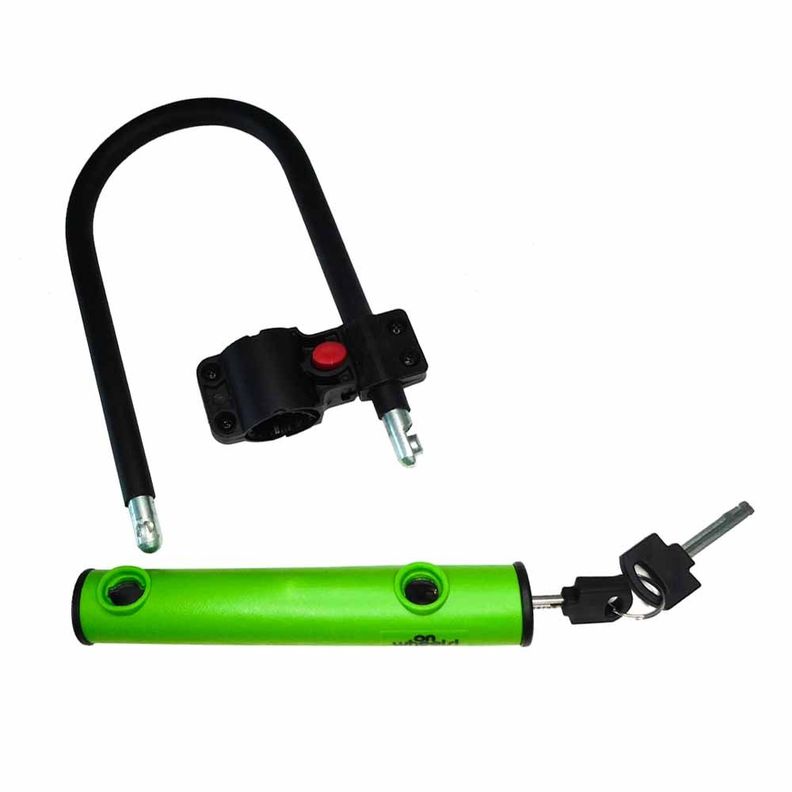 Candado U-lock Onwheels Corto Con  Soporte - Verde-2