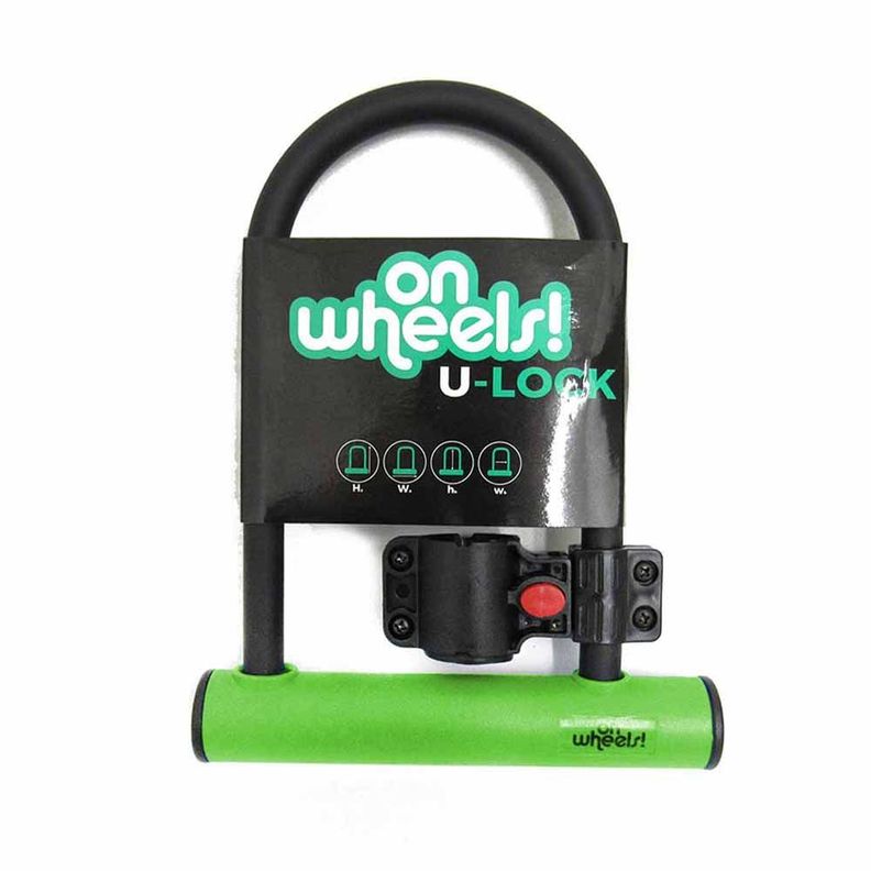 Candado U-lock Onwheels Corto Con  Soporte - Verde-6