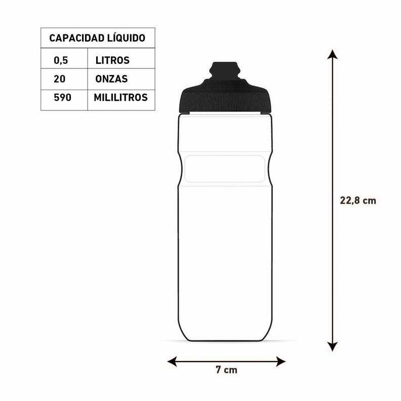 Botella De Agua Para Ciclismo 20oz/600ml Wave Polar Bottle-3