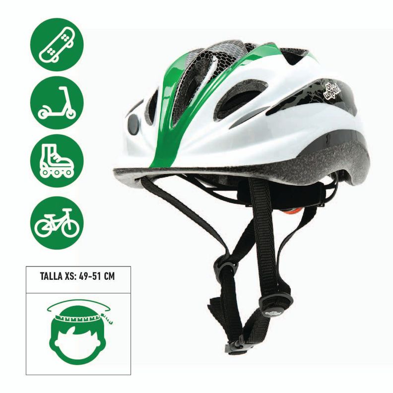 Casco Niño Deportivo Onhweels 912 Green-8