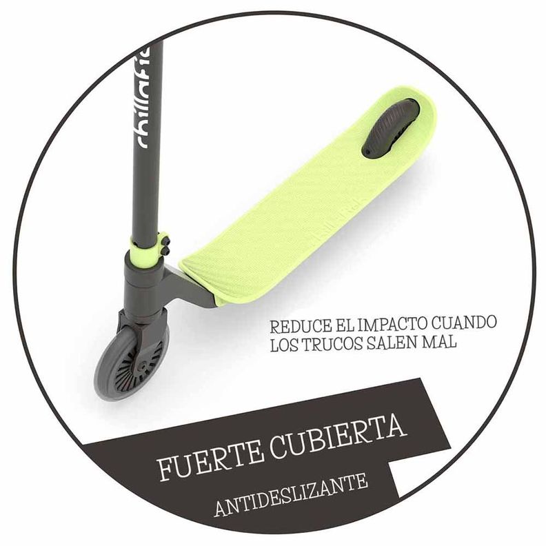 Scooter Acrobático Clásico Stunti Chillafish Verde Limon-4