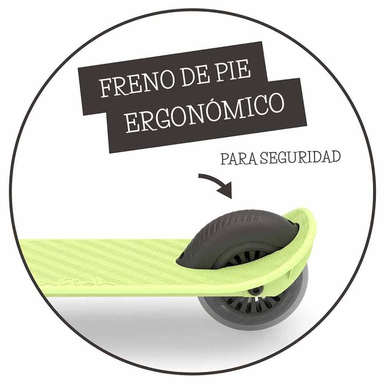 Scooter Acrobático Clásico Stunti Chillafish Verde Limon-6