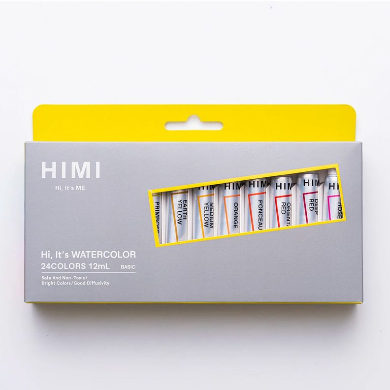 HIMI Set Tubos de Acuarela 12 ml 24 Colores Surtido