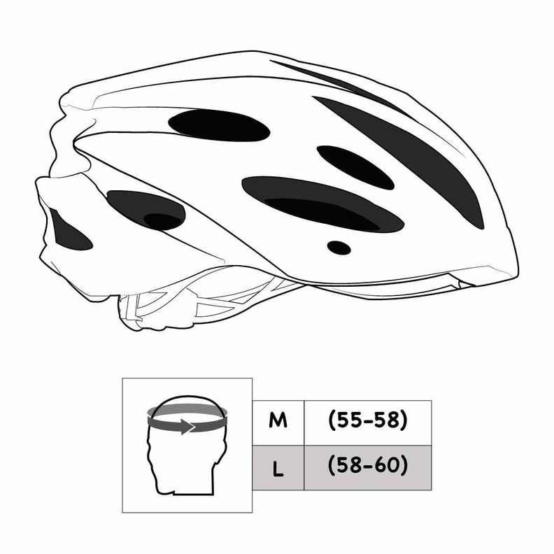 Casco Sport Negro Para Bicicleta + Candado On Wheels-1