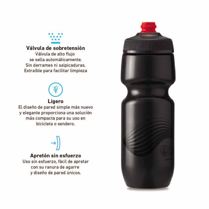 Botella De Agua Para Ciclismo 24oz/700ml Wave Polar Bottle-1