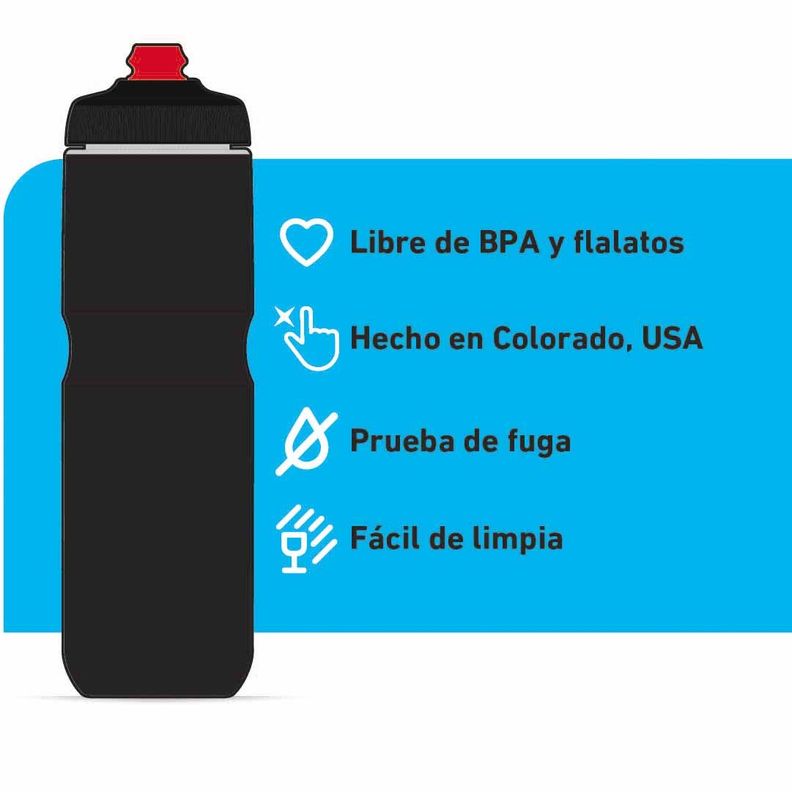 Botella De Agua Para Ciclismo 24oz/700ml Wave Polar Bottle-2