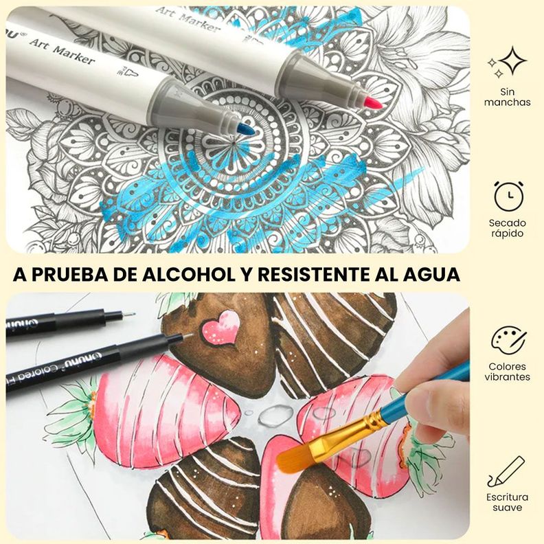 OHUHU HANA HIGHWAY FINELINER BOLÍGRAFOS DE DIBUJO DE 18-6