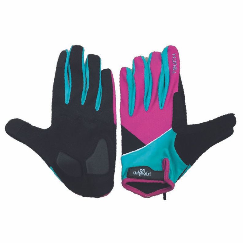 Guante Largo Touch Para Ciclismo Onwheels Morado/verde-0