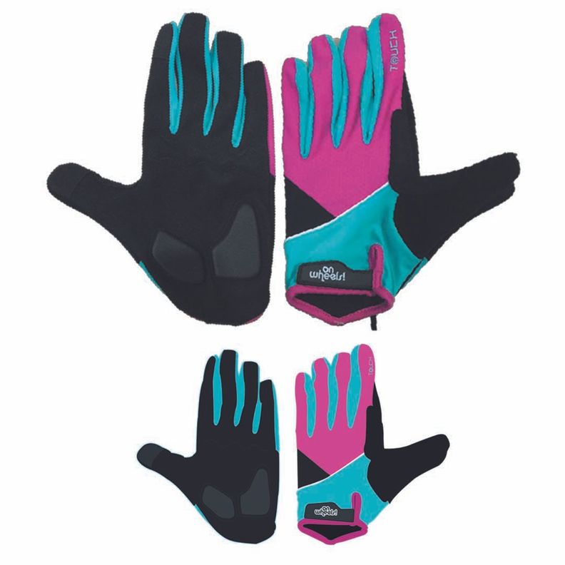 Guante Largo Touch Para Ciclismo Onwheels Morado/verde-6