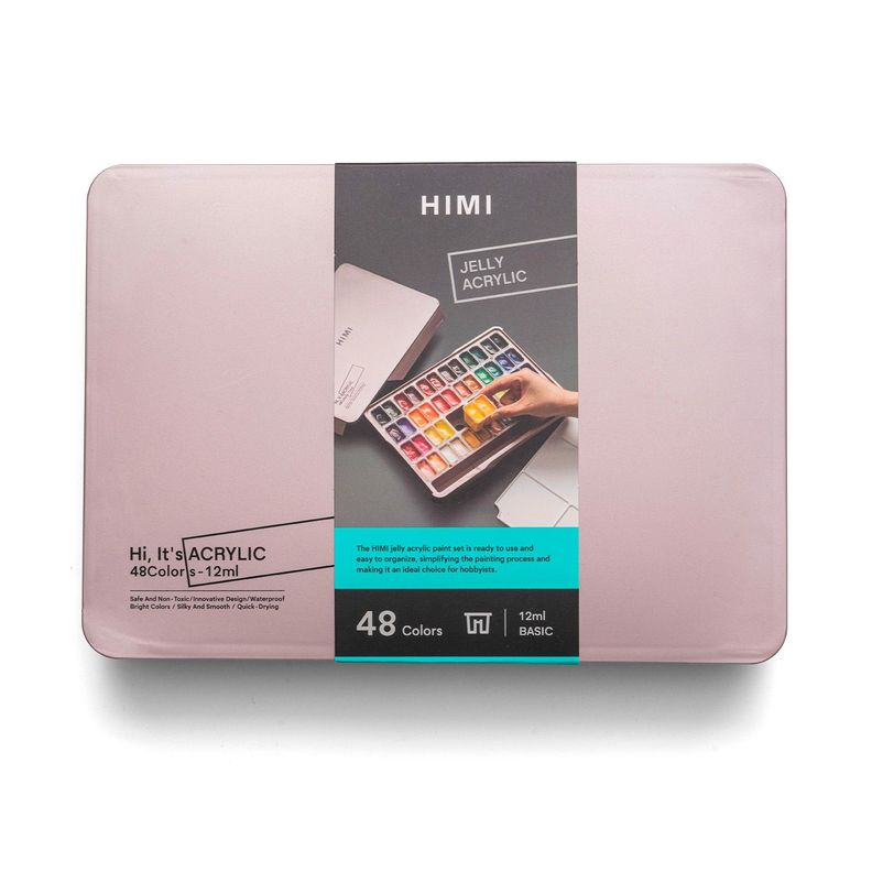 Himi Set Pintura Acrilica Twin Cup 12 ml 48 Colores Surtido