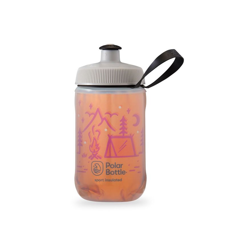 BOTELLA DE AGUA POLAR KIDS CAMPFIRE 12oz TANGERINE-0