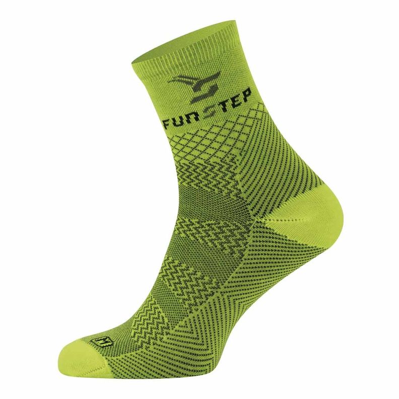 Calcetines Funstep Pro Evo Trail 04 Amarillo Fluor  Xl 44-47-0