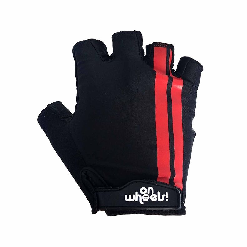 Guante Corto Ow Negro/rojo