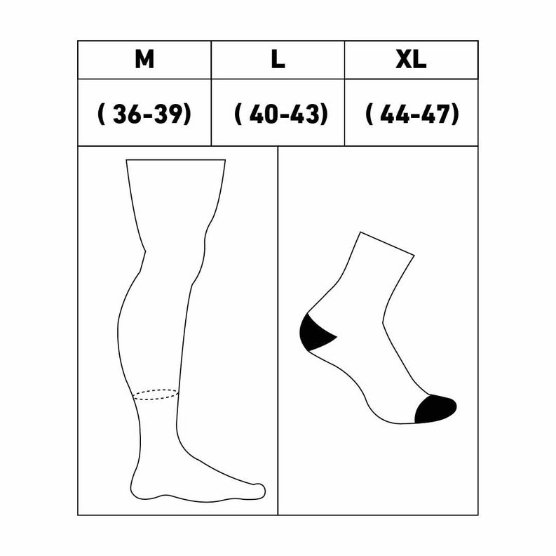 Calcetines Funstep Essentials Amarillo Flúor Xl ( 44-47)-6