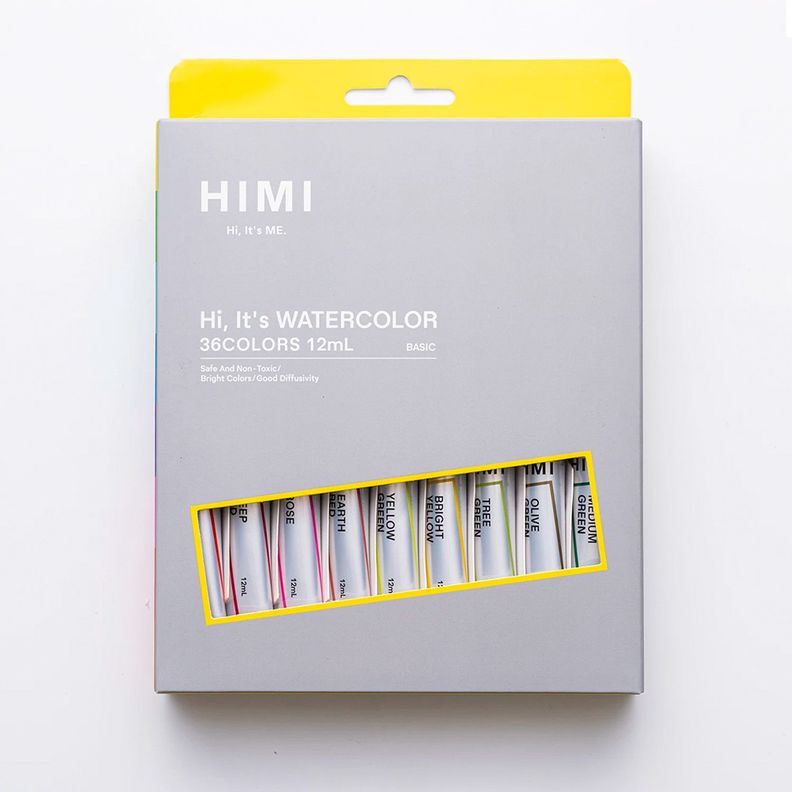 HIMI Set Tubos de Acuarela 12 ml 36 Colores Surtido