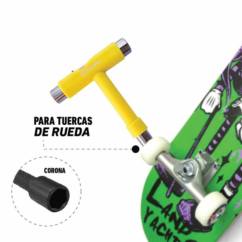 Herramienta Para Patines Hook /penny Yellow-5