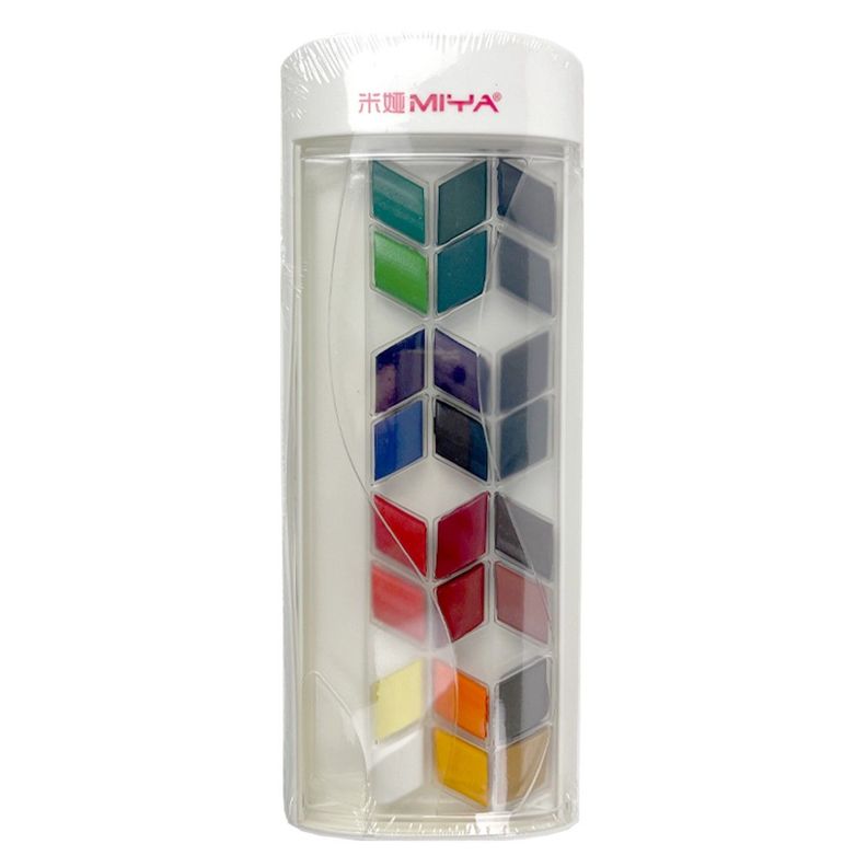 Himi-miya Set Rombo De Acuarela 24 Colores+pincel+lapiz Gr Surtido