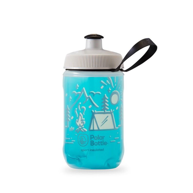 BOTELLA DE AGUA POLAR KIDS CAMPFIRE 12oz TEAL-0