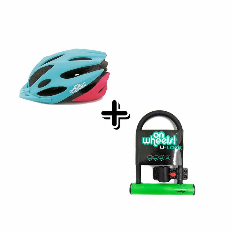Casco Bicicleta + Candado-0