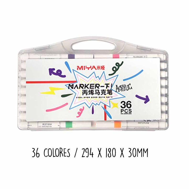 Himi - Miya Set De Marcadores Acrilicos 36 Colores-6
