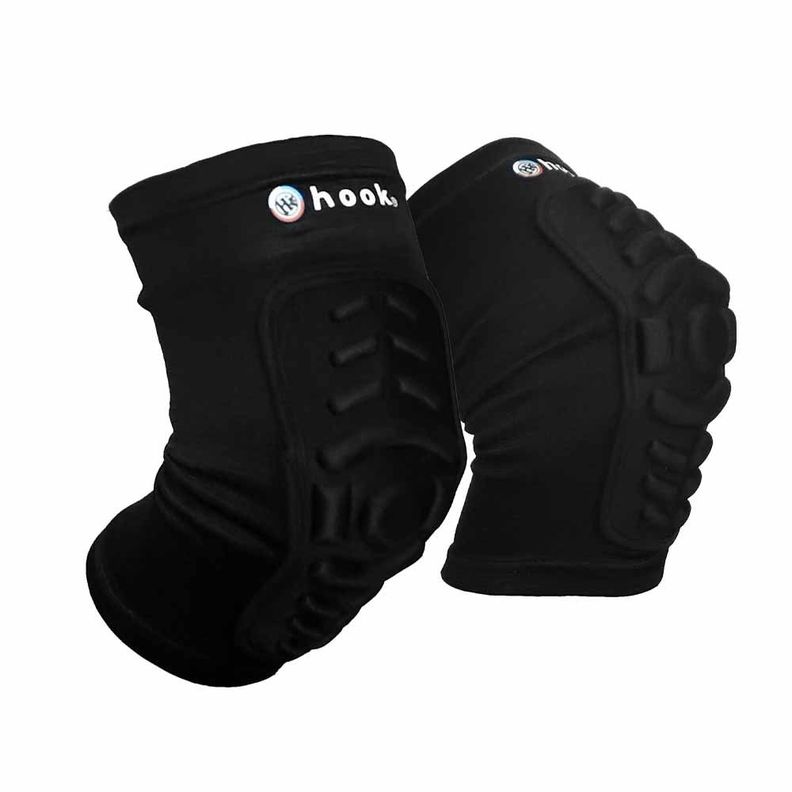 Rodillera Deportiva Para Volleybal Larga Pro Hook Negra-2