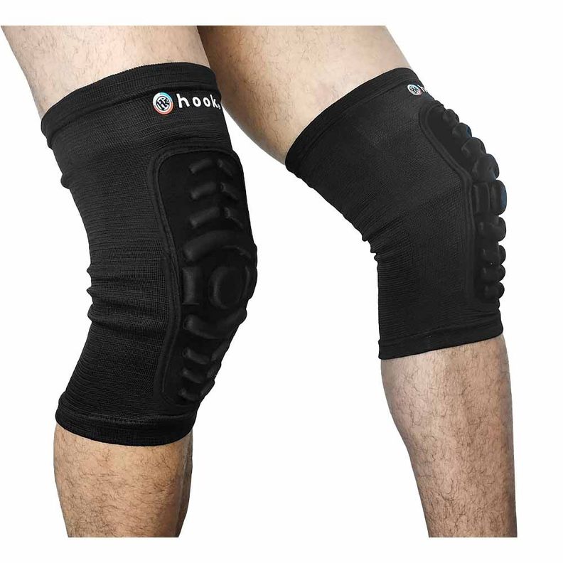 Rodillera Deportiva Para Volleybal Larga Pro Hook Negra-8
