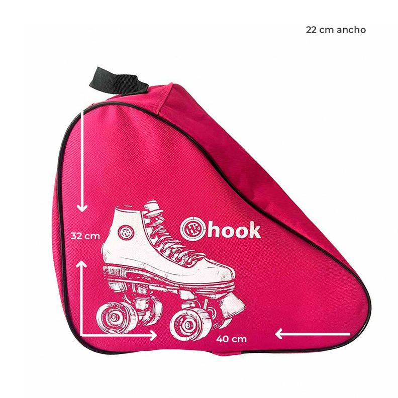 Bolso Para Patines Hook Fucsia Con Diseño-1