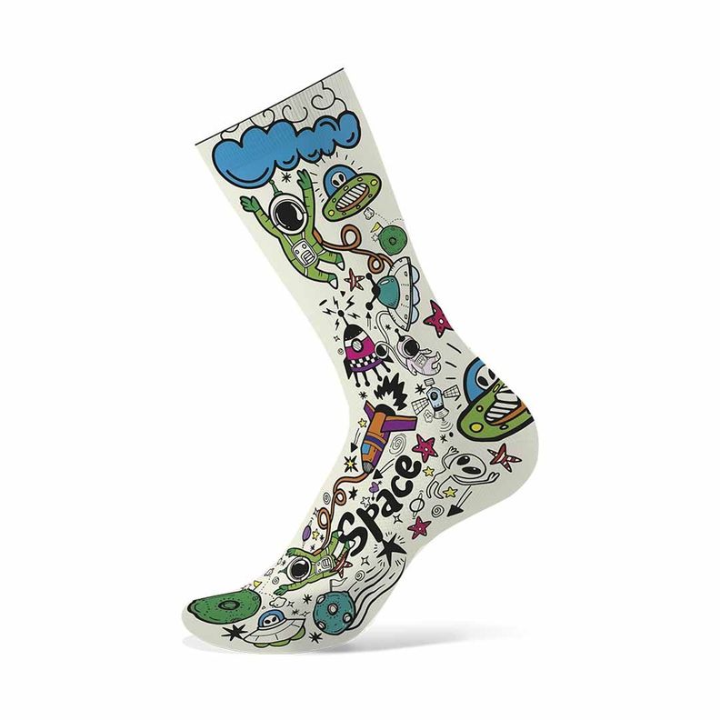 Calcetines Funstep Divertidos Blanco Roto/azul M ( 36-39)-0