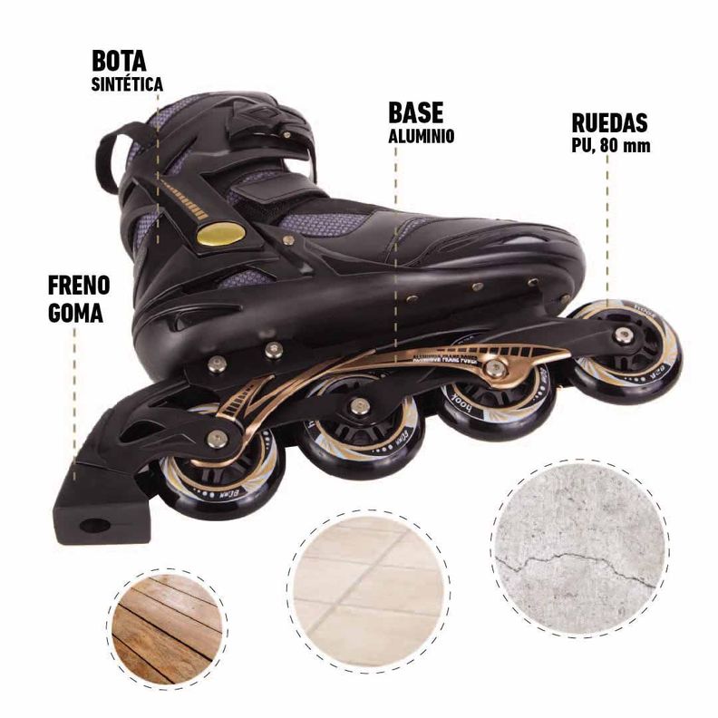 Patin En Linea Hit Gold Hook-7