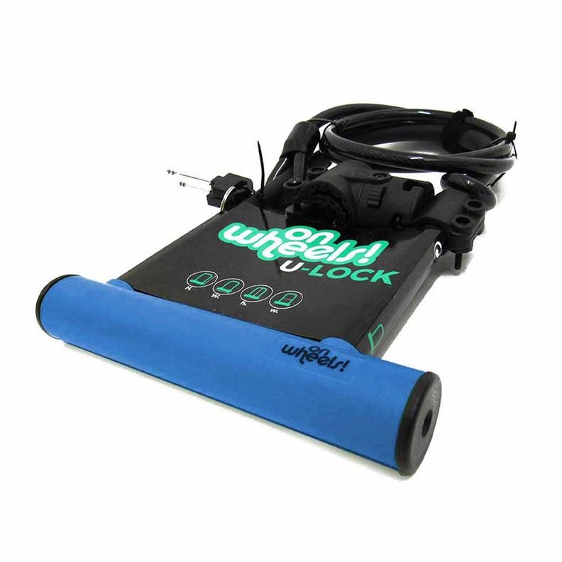 Candado U-lock Onwheels Largo Con Piola Y Soporte - Azul-7