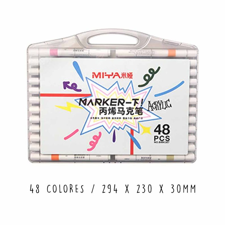 Himi - Miya Set De Marcadores Acrilicos 48 Colores-6