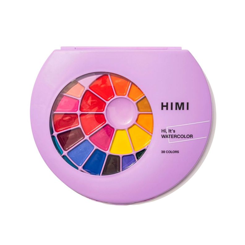HIMI Set Pintura Semi Humeda 38 Colores (Estuche Morado) Surtido