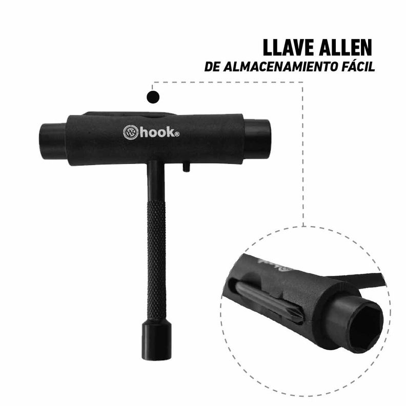 Herramienta Para Patin/penny Black Hook-3
