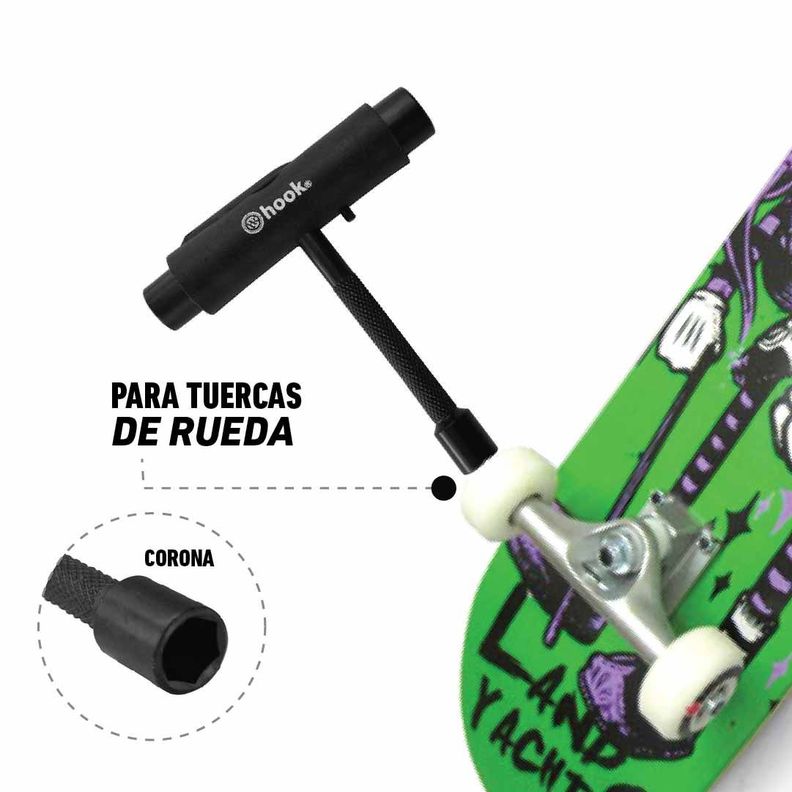Herramienta Para Patin/penny Black Hook-4