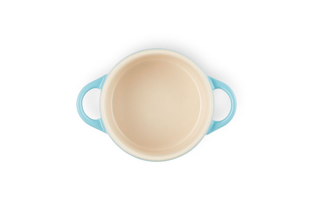 Mini Cocotte Redonda 10cm Azul Caribe-3