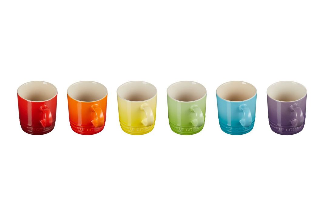 Set 6 Tazas 100ml Arcoiris-2