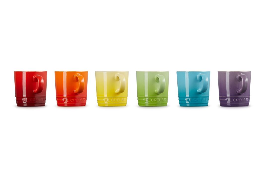 Set 6 Tazas 100ml Arcoiris-1
