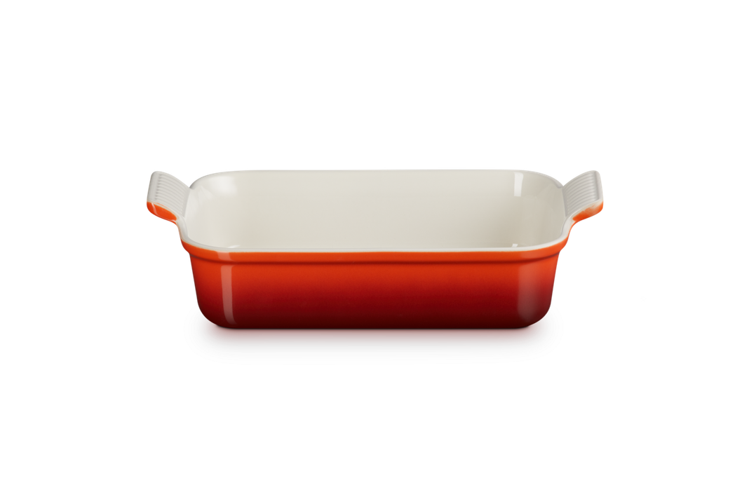 Le Creuset Bandeja Rectangular Heritage 26cm Cereza Ceramica Rojo