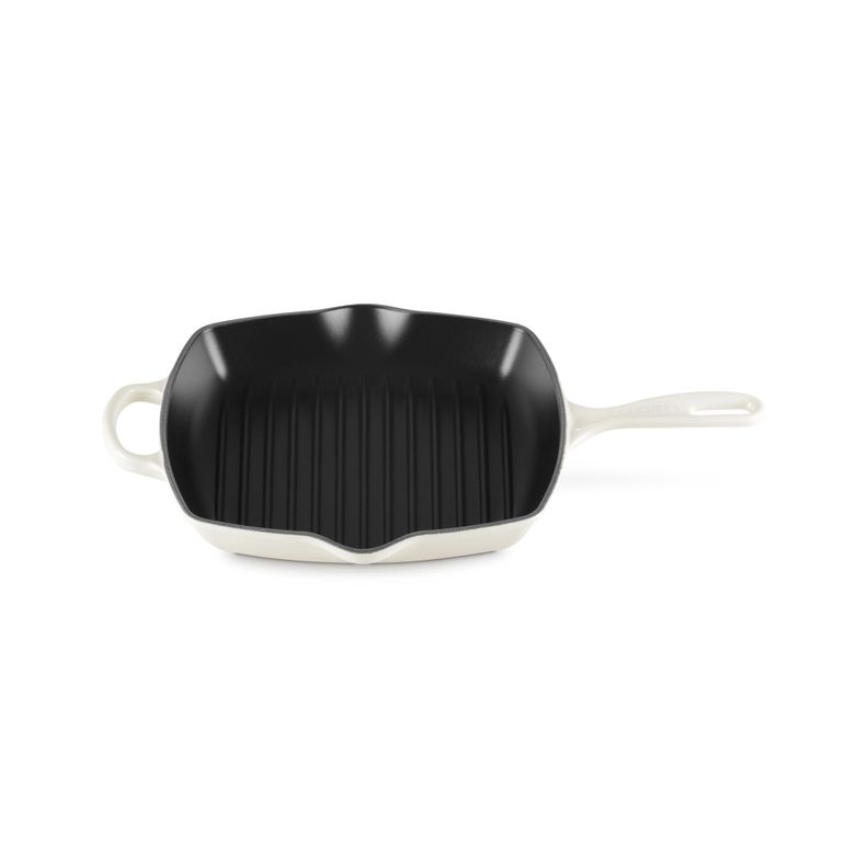 Le Creuset Skillet Grill Cuadrada 26cm Meringue Hierro Crema