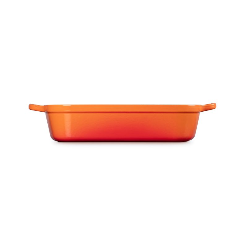 Le Creuset Bandeja Rectangular 37cm Volcanico Hierro Naranjo