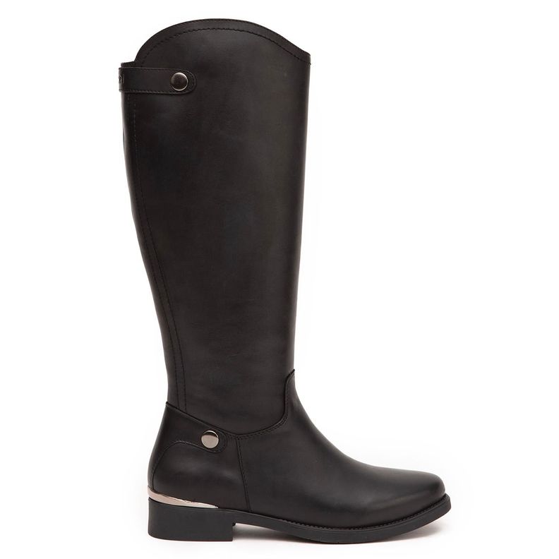 Bota de cuero mujer Gacel negro Hortencia