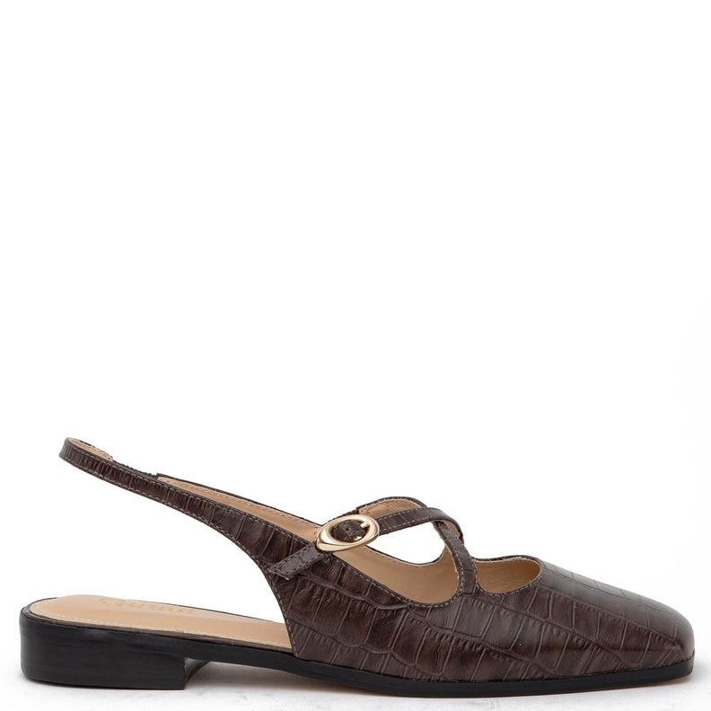 Zapato de cuero mujer Gacel chocolate Kika