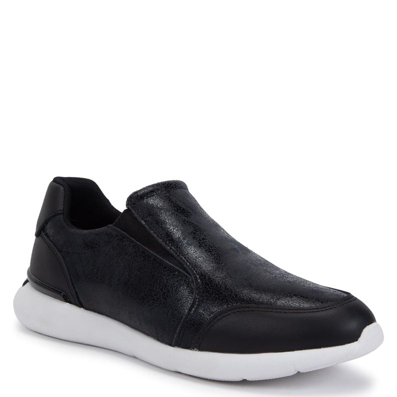 Zapatilla de cuero mujer Gacel negro Steffy