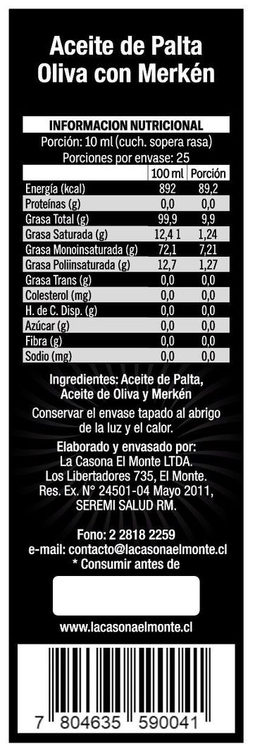 Aceite Gourmet De Palta - Oliva - Merken - 250 cc-2