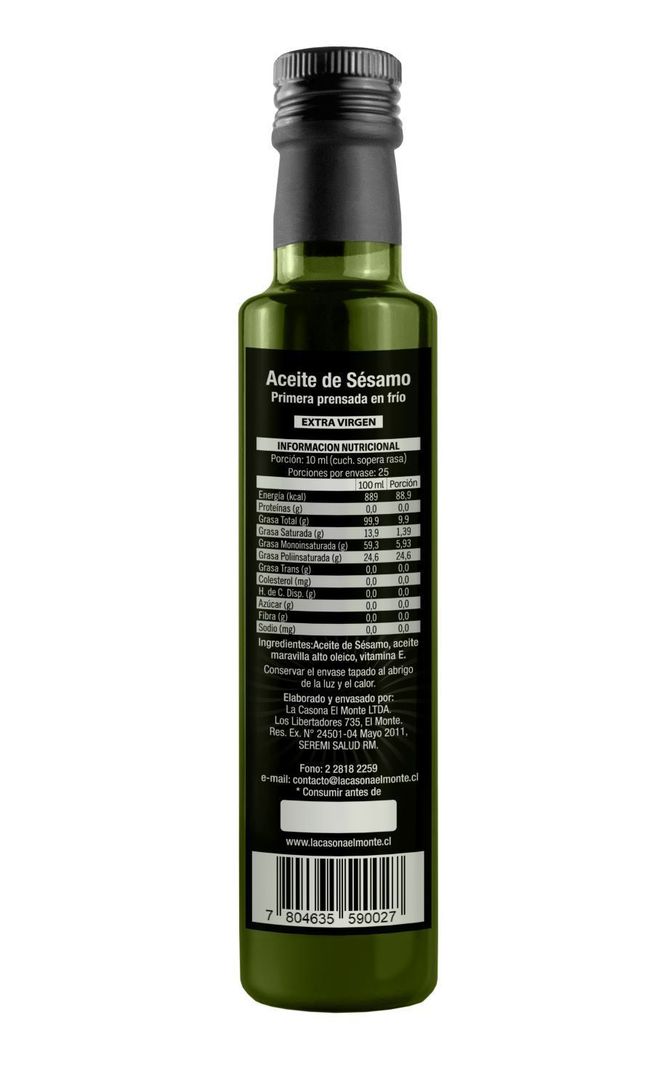 Aceite Gourmet De Sésamo - 250 cc-1