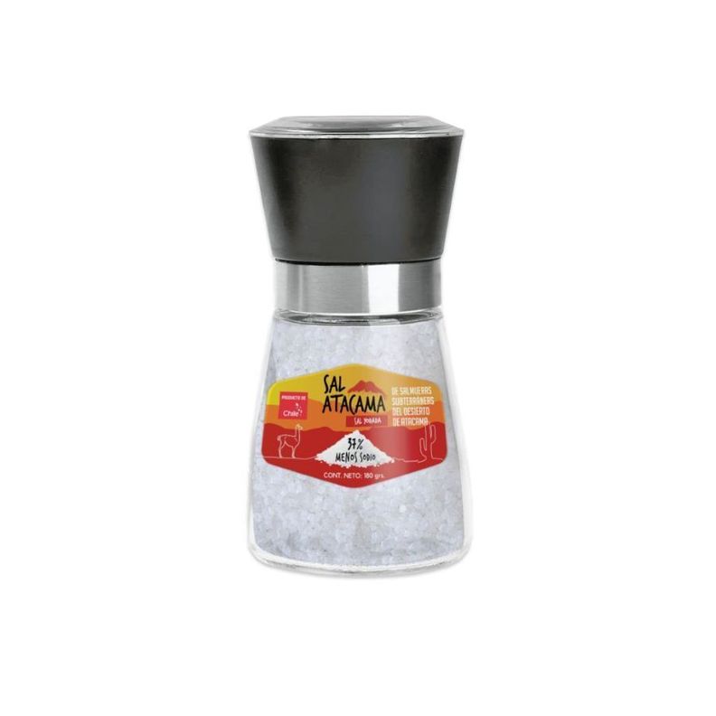 Sal Atacama Reducida en Sodio Moledor Bajo - 180 g-0