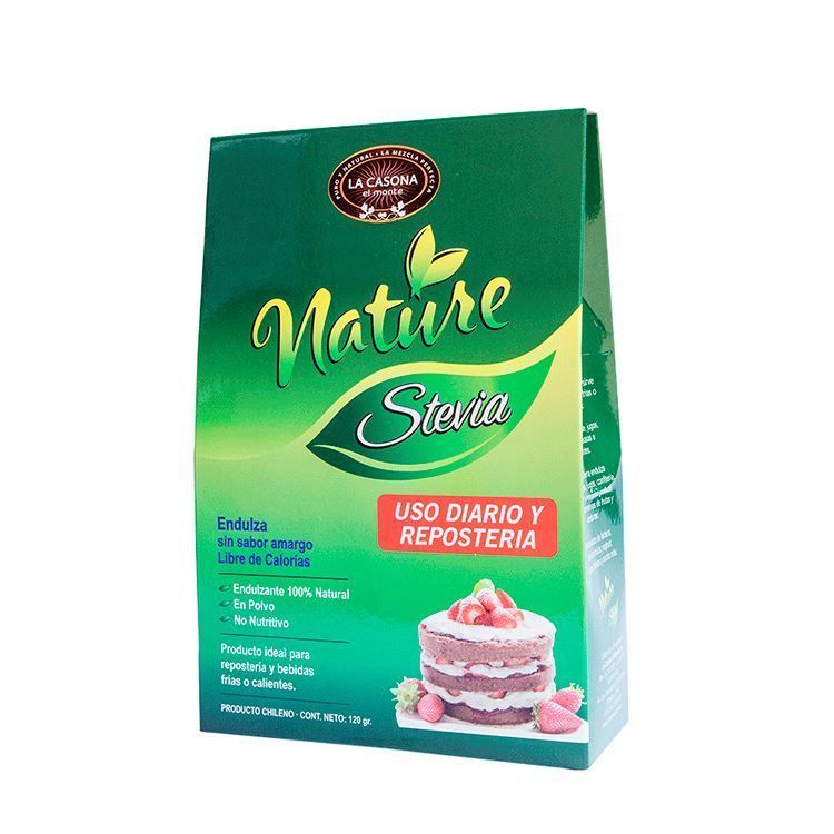 Stevia En Polvo Uso Masivo y Repostería -120 g-0