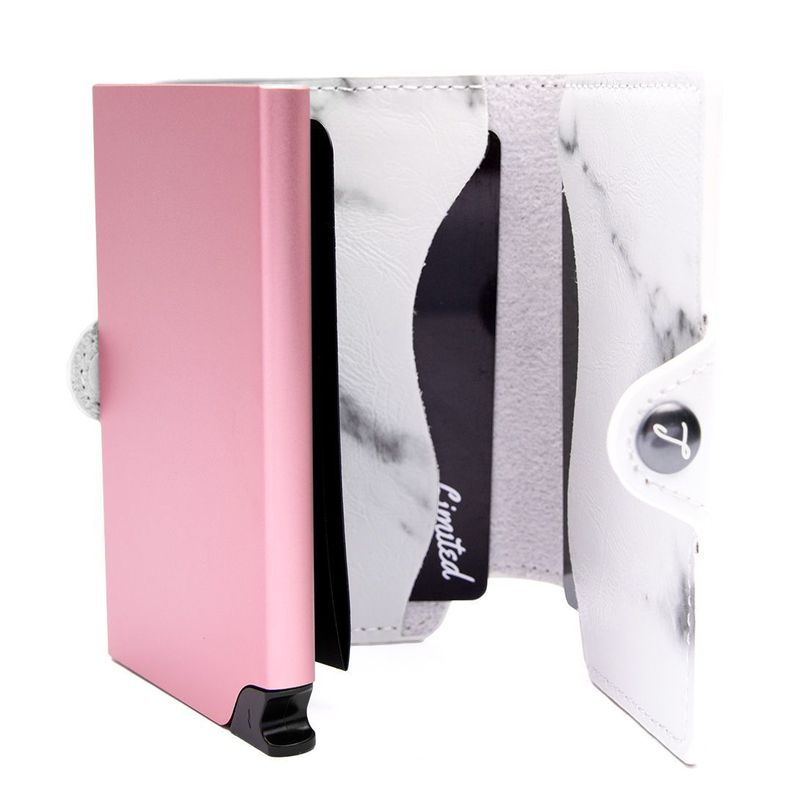 Billetera Tarjetero Limited Slim Marmol con Monedero-1