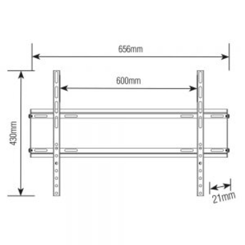 Soporte  TV / MONITOR - Ultra Slim  37" a 70"   Muro o Tabique-1
