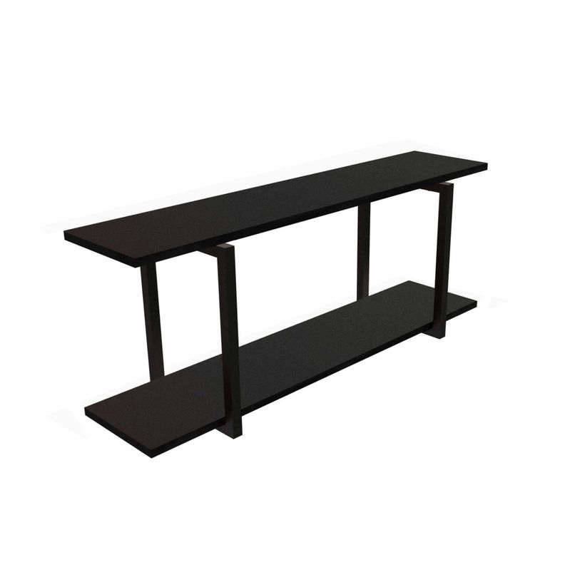 Repisa tipo Industrial 2 tablas 90x20 cm NEGRO - Brasforma-1